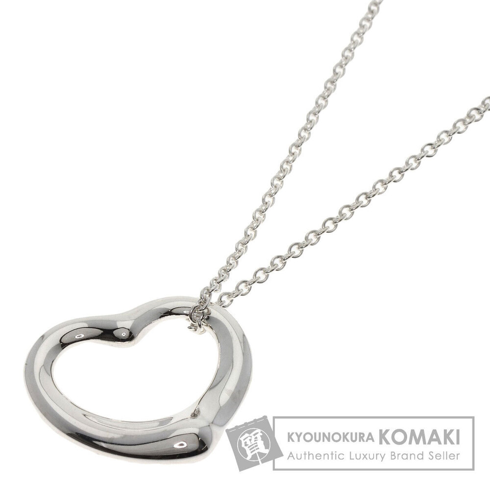 Tiffany Co Open Heart Necklace Silver - Picture 2 of 5